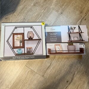 Shelves and wall decor